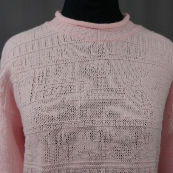 VTG Jane Adams Sweater Pink, Valley Girl, 80's - Picture 3 of 7